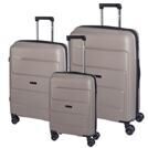 Lot de 3 chariots Taupe