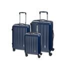 Set de 3 valises bleu