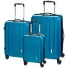 Set de 3 valises turquoise