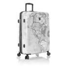 Valise rigide L Black/White Map