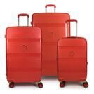 Jeu de 3 valises rouge