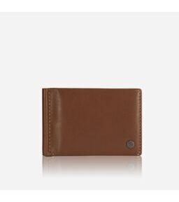 Leather Money Clip Wallet in Tan