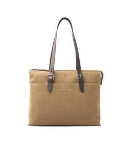 Sac à bandoulière Nubuck 15.6" en taupe