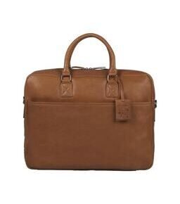 Antique Avery - Laptoptasche 17" en Cognac