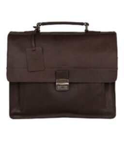 Vintage Scott Briefcase 2-Comp Marron foncé