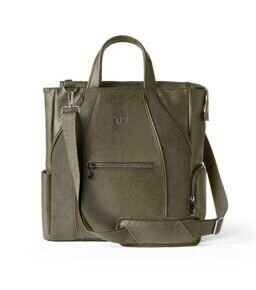 Velvet - Serviette en similicuir olive