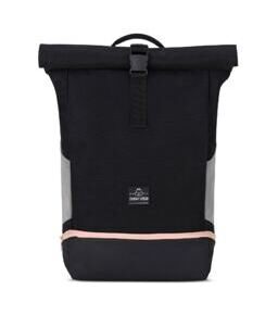 Allen - Sac à dos Rolltop L, noir-rose