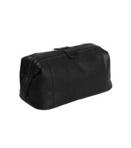 Vince - Trousse de toilette en cuir, noir