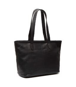 Monza - Shopper 14" cuir, noir