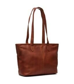 Monza - Shopper 14" cuir, Cognac