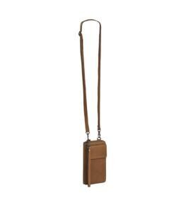 Malaga - Étui/portefeuille pour téléphone portable en cuir, cognac