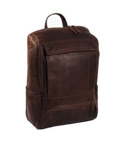 Rich - Sac à dos en cuir pour ordinateur portable, marron