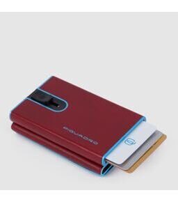 Blue Square - Portefeuille compact en rouge