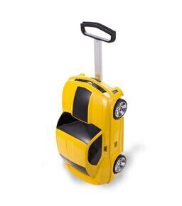 For Kids Valise pour enfant voiture de course jaune brillant