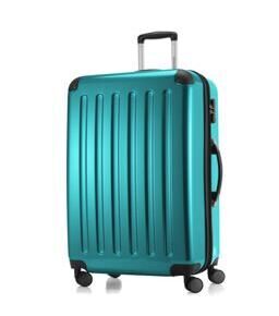 Alex - Valise coque dure L brillante avec TSA en turquoise