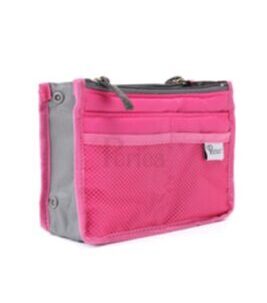 Sac dans le sac - Rose vif avec filet Taille S