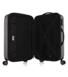 Alex, Valise rigide avec TSA surface brillante, titane