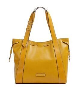 Carlotta - Shopper en cuir, jaune