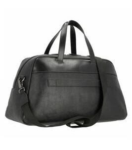 Damiano - Sac de sport en cuir, noir