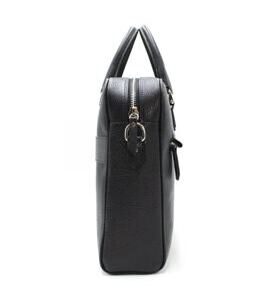 Serviette en cuir Slim, noir