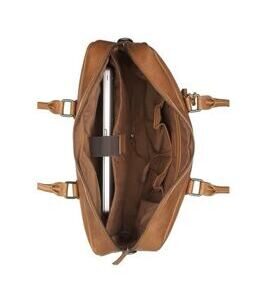 Antique Avery - Laptoptasche 17" en Cognac