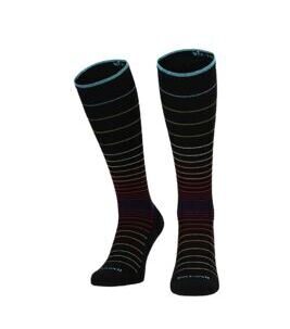 Chaussettes de compression Circulator pour femmes Noir-Multi M/L 39-43