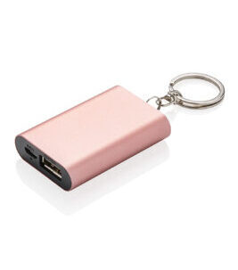 1.000 mAh Keychain Powerbank Rosegold