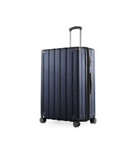 Q-Damm - Grande valise coque dure bleu foncé