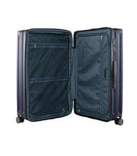 Q-Damm - Grande valise coque dure bleu foncé