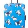 Housse de valise Bleue avec Chiens Petit (45-50 cm) 1