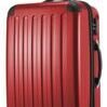 Alex, Valise rigide avec TSA surface brillante, rouge 1