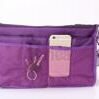 Sac dans le sac - violet avec filet Taille L 4