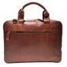 Sacoche pour ordinateur portable pleine peau de vache 41 cm cognac 2