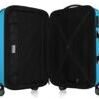 Alex, Valise rigide avec TSA surface brillante, bleu cyan 2