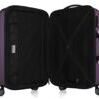 Alex, Valise rigide avec TSA surface brillante, aubergine 2