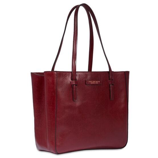 Diana - Shopper en cuir, rouge foncé