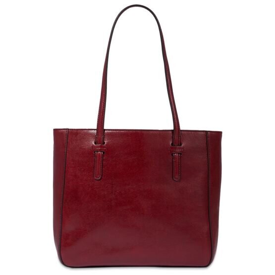 Diana - Shopper en cuir, rouge foncé