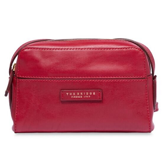 Elettra - Sac à bandoulière en cuir, rouge