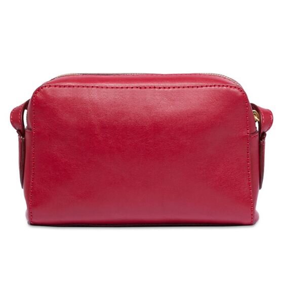 Elettra - Sac à bandoulière en cuir, rouge