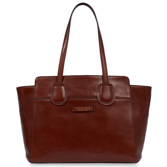 Elettra - Shopper en cuir, marron