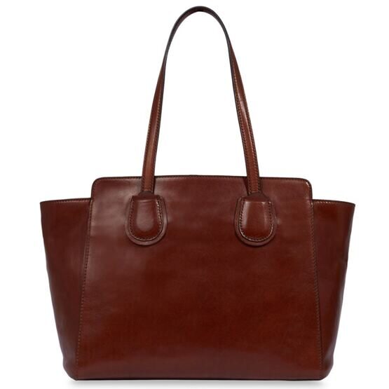 Elettra - Shopper en cuir, marron