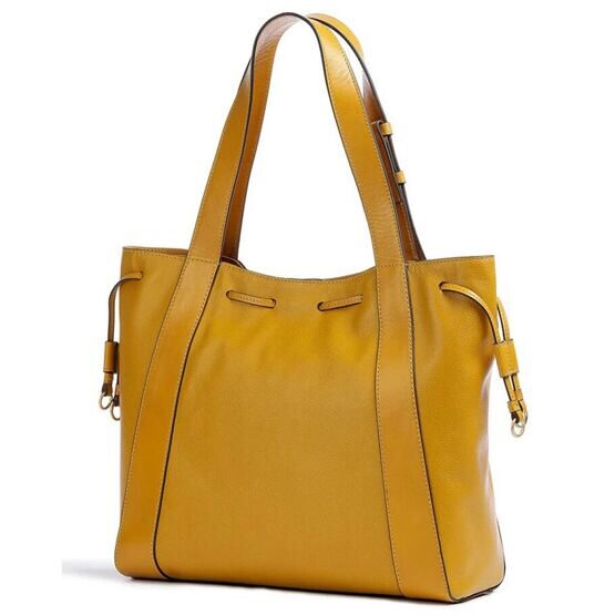 Carlotta - Shopper en cuir, jaune