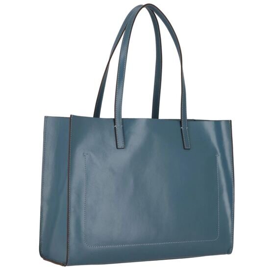 Mirra - Shopper en cuir, bleu