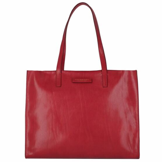 Mirra - Shopper en cuir, rouge