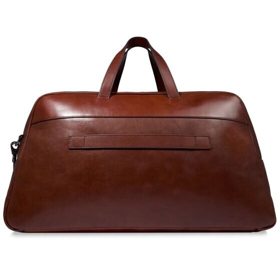 Damiano - Grand sac de sport en cuir, marron