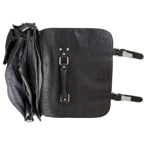 Messenger Business Bag in Washed-Black