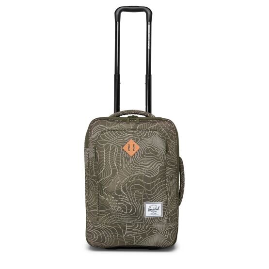 Heritage - Softshell Large Carry On Trolley in Ivy Green Topography