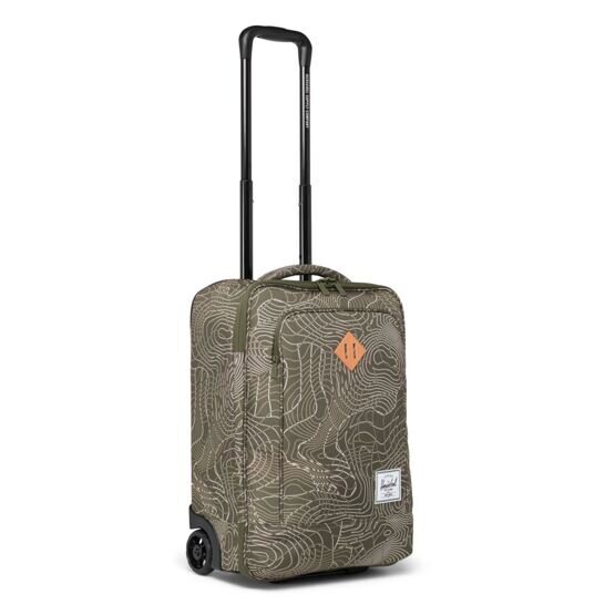 Heritage - Softshell Large Carry On Trolley in Ivy Green Topography