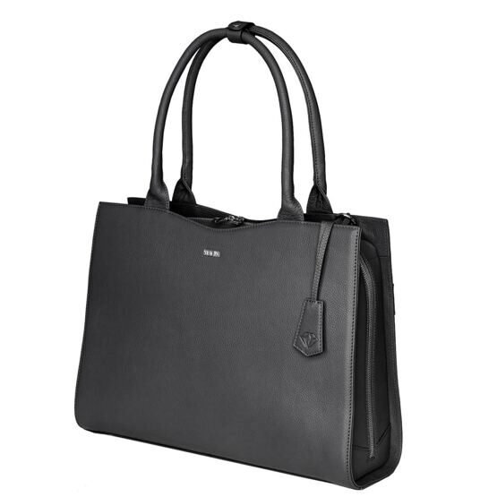 Sac de travail en diamant véritable 15,6&quot;, noir