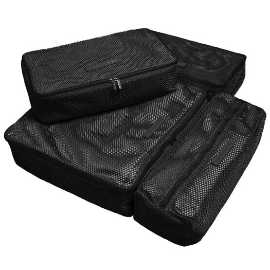 Packing Cubes 4er Set, All Black